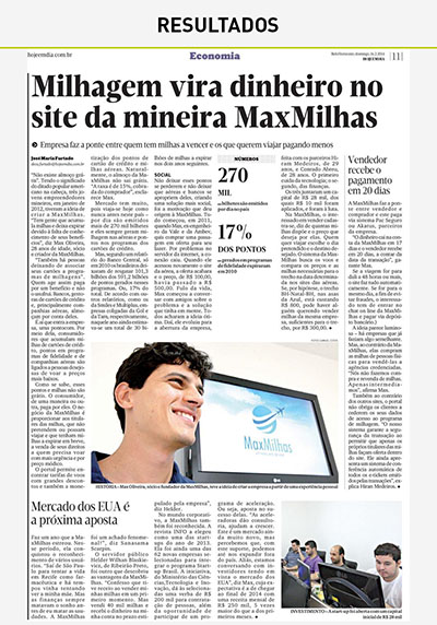 Milhagem vira dinheiro no site da mineira MaxMilhas